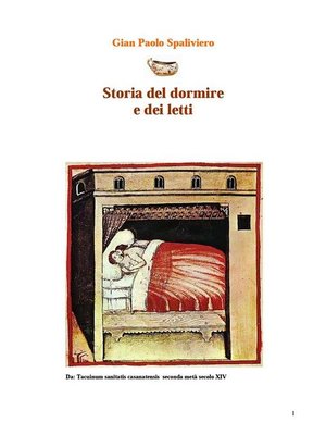 cover image of Storia del dormire e dei letti